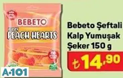 BEBETO ŞEFTALİ KALP YUMUŞAK ŞEKER 150 G